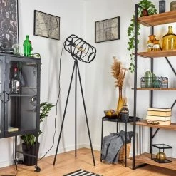 Hofstein Flambeau Stehleuchte Schwarz, 1-flammig -Bürolampen Verkäufe flambeau stehleuchte h3353158 11