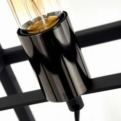 Hofstein Flambeau Stehleuchte Schwarz, 1-flammig -Bürolampen Verkäufe flambeau stehleuchte h3361993 12