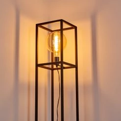 Hofstein Flambeau Stehleuchte Schwarz, 1-flammig -Bürolampen Verkäufe flambeau stehleuchte h3361993 13