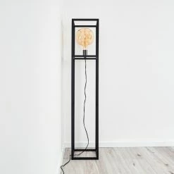 Hofstein Flambeau Stehleuchte Schwarz, 1-flammig -Bürolampen Verkäufe flambeau stehleuchte h3361993 8