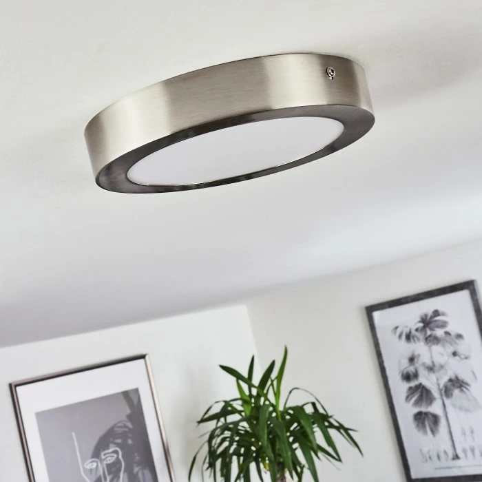 Hofstein Fnsrud Deckenleuchte LED Nickel-Matt, 1-flammig 2 Hofstein Fnsrud Deckenleuchte LED Nickel-Matt, 1-flammig – Bild 2