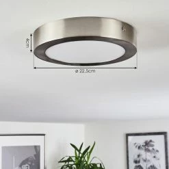 Hofstein Fnsrud Deckenleuchte LED Nickel-Matt, 1-flammig 13 Hofstein Fnsrud Deckenleuchte LED Nickel-Matt, 1-flammig -Bürolampen Verkäufe fnsrud deckenleuchte h3436592 3