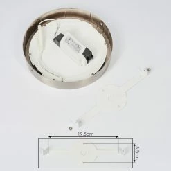 Hofstein Fnsrud Deckenleuchte LED Nickel-Matt, 1-flammig 14 Hofstein Fnsrud Deckenleuchte LED Nickel-Matt, 1-flammig -Bürolampen Verkäufe fnsrud deckenleuchte h3436592 4