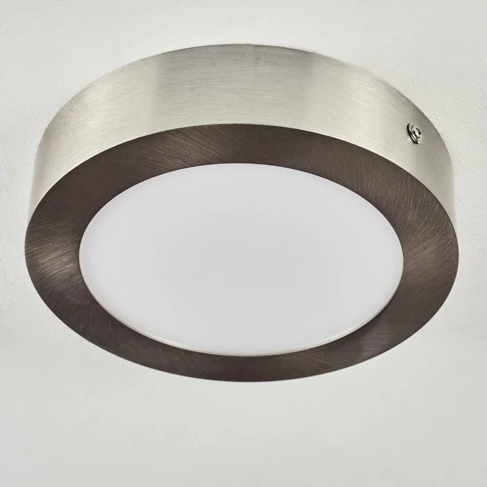 Hofstein Fnsrud Deckenleuchte LED Nickel-Matt, 1-flammig 8 Hofstein Fnsrud Deckenleuchte LED Nickel-Matt, 1-flammig – Bild 8