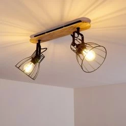 Hofstein Forshaga Deckenleuchte Holz hell, 2-flammig -Bürolampen Verkäufe forshaga deckenleuchte h3346877 17