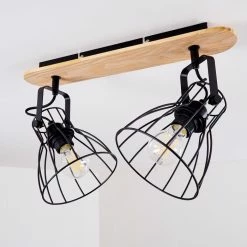 Hofstein Forshaga Deckenleuchte Holz hell, 2-flammig -Bürolampen Verkäufe forshaga deckenleuchte h3346877 4