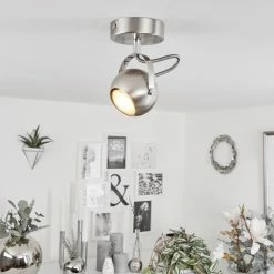 Hofstein Gadmen Deckenleuchte Nickel-Matt, Chrom, 1-flammig 19 Hofstein Gadmen Deckenleuchte Nickel-Matt, Chrom, 1-flammig -Bürolampen Verkäufe gadmen deckenleuchte h3351895 8