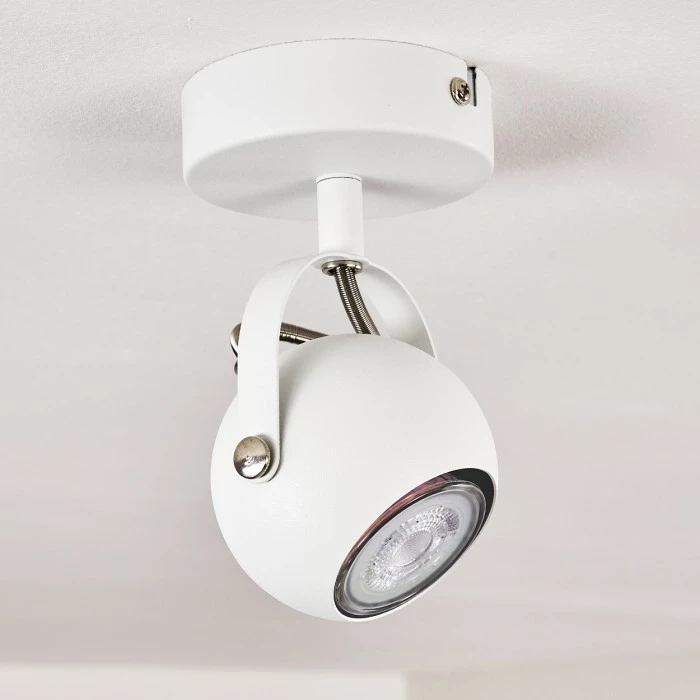 Hofstein Gadmen Deckenleuchte Chrom, Weiß, 1-flammig 14 Hofstein Gadmen Deckenleuchte Chrom, Weiß, 1-flammig – Bild 14