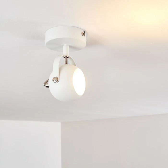 Hofstein Gadmen Deckenleuchte Chrom, Weiß, 1-flammig 15 Hofstein Gadmen Deckenleuchte Chrom, Weiß, 1-flammig – Bild 15