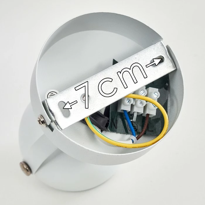 Hofstein Gadmen Deckenleuchte Chrom, Weiß, 1-flammig 3 Hofstein Gadmen Deckenleuchte Chrom, Weiß, 1-flammig – Bild 3