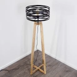 Hofstein Gauley Stehleuchte Schwarz, Braun, 1-flammig 33 Hofstein Gauley Stehleuchte Schwarz, Braun, 1-flammig -Bürolampen Verkäufe gauley stehleuchte h3352649 15