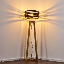 Hofstein Gauley Stehleuchte Schwarz, Braun, 1-flammig 21 Hofstein Gauley Stehleuchte Schwarz, Braun, 1-flammig -Bürolampen Verkäufe gauley stehleuchte h3352649 3