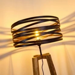 Hofstein Gauley Stehleuchte Schwarz, Braun, 1-flammig 25 Hofstein Gauley Stehleuchte Schwarz, Braun, 1-flammig -Bürolampen Verkäufe gauley stehleuchte h3352649 7