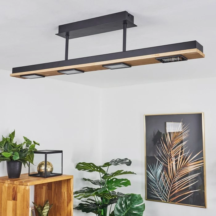 Hofstein Giresta Deckenleuchte LED Schwarz, 4-flammig 10 Hofstein Giresta Deckenleuchte LED Schwarz, 4-flammig – Bild 10