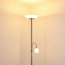 Hofstein Gismaro Stehleuchte Nickel-Matt, 3-flammig -Bürolampen Verkäufe gismaro stehleuchte h3358054 2