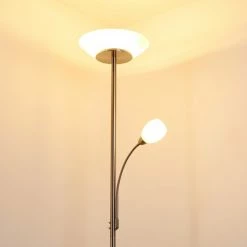 Hofstein Gismaro Stehleuchte Nickel-Matt, 3-flammig -Bürolampen Verkäufe gismaro stehleuchte h3358054 5