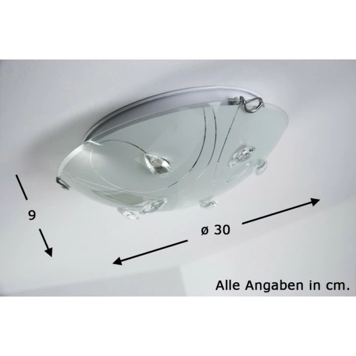 Globo ALIVIA Deckenleuchte Chrom, 2-flammig 2 Globo ALIVIA Deckenleuchte Chrom, 2-flammig – Bild 2