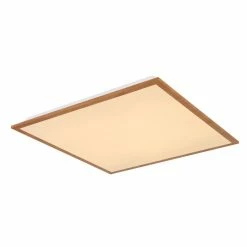 Globo DORO LED Panel Holz hell, 1-flammig
