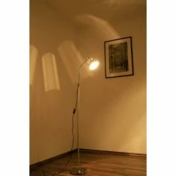 Globo Ego Stehleuchte Nickel-Matt, Chrom, 1-flammig -Bürolampen Verkäufe globo ego stehleuchte 24778 4