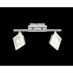 Globo Gerolf Deckenstrahler LED Chrom, 2-flammig 5 Globo Gerolf Deckenstrahler LED Chrom, 2-flammig -Bürolampen Verkäufe globo gerolf deckenstrahler 56111 2 2