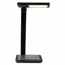 Globo HEKLA Tischleuchte LED Schwarz, 1-flammig -Bürolampen Verkäufe globo hekla tischleuchte 58339swc 3