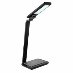 Globo HEKLA Tischleuchte LED Schwarz, 1-flammig -Bürolampen Verkäufe globo hekla tischleuchte 58339swc 7