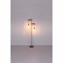 Globo JAKOB Stehleuchte Rostfarben, 2-flammig -Bürolampen Verkäufe globo jakob stehleuchte 15327 2sn 4