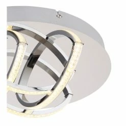 Globo KEANA Deckenleuchte LED Chrom, 1-flammig -Bürolampen Verkäufe globo keana deckenleuchte 67126 15ip 3