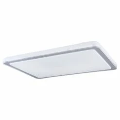 Globo LANZO Deckenleuchte LED Weiß, 1-flammig -Bürolampen Verkäufe globo lanzo deckenleuchte 48284 80 2