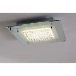 Globo LIANA Deckenleuchte LED Chrom, 1-flammig -Bürolampen Verkäufe globo liana deckenleuchte 49300 4