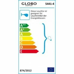Globo LORD Deckenspot Chrom, Holz hell, 4-flammig -Bürolampen Verkäufe globo lord deckenspot 5441 4 5