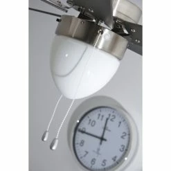 Globo MARVA Ventilator Nickel-Matt, Grau, Edelstahl, Weiß, 1-flammig -Bürolampen Verkäufe globo marva ventilator 332 do1 13