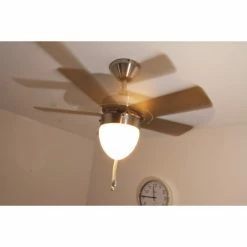 Globo MARVA Ventilator Nickel-Matt, Grau, Edelstahl, Weiß, 1-flammig -Bürolampen Verkäufe globo marva ventilator 332 do1 15