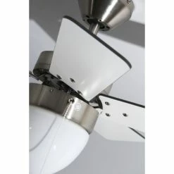 Globo MARVA Ventilator Nickel-Matt, Grau, Edelstahl, Weiß, 1-flammig -Bürolampen Verkäufe globo marva ventilator 332 do1 20