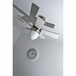 Globo MARVA Ventilator Nickel-Matt, Grau, Edelstahl, Weiß, 1-flammig -Bürolampen Verkäufe globo marva ventilator 332 do1 24