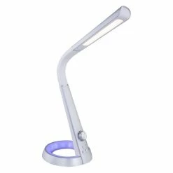 Globo MITTI Tischleuchte LED Silber, Weiß, 1-flammig, Farbwechsler -Bürolampen Verkäufe globo mitti tischleuchte 58376sds 7