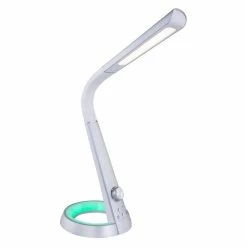 Globo MITTI Tischleuchte LED Silber, Weiß, 1-flammig, Farbwechsler -Bürolampen Verkäufe globo mitti tischleuchte 58376sds 8