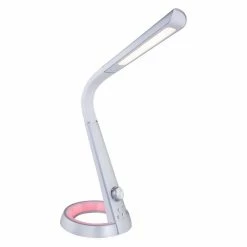 Globo MITTI Tischleuchte LED Silber, Weiß, 1-flammig, Farbwechsler -Bürolampen Verkäufe globo mitti tischleuchte 58376sds 9