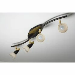 Globo NOVARA Deckenspot Rostfarben, Gold, 4-flammig -Bürolampen Verkäufe globo novara deckenspot 5449 4 5