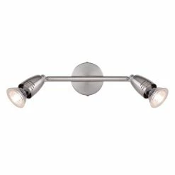 Globo PEDRESHA Strahler Nickel-Matt, 2-flammig -Bürolampen Verkäufe globo pedresha strahler 57995 2 3