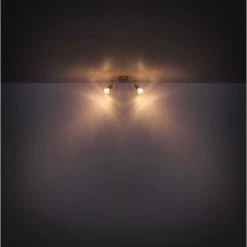 Globo PEDRESHA Strahler Nickel-Matt, 2-flammig -Bürolampen Verkäufe globo pedresha strahler 57995 2 5