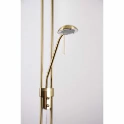 Globo PLUTO Deckenfluter Messing, Edelstahl, Gold, 2-flammig -Bürolampen Verkäufe globo pluto deckenfluter 5803 do1 7