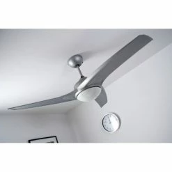 Globo PRIMO Ventilator Silber, Weiß, 2-flammig, Fernbedienung -Bürolampen Verkäufe globo primo ventilator 305 do1 3