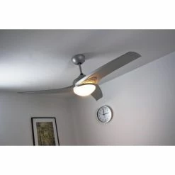 Globo PRIMO Ventilator Silber, Weiß, 2-flammig, Fernbedienung -Bürolampen Verkäufe globo primo ventilator 305 do1 9