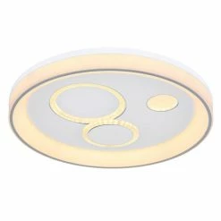 Globo ROBA Deckenleuchte LED Weiß, 1-flammig, Fernbedienung -Bürolampen Verkäufe globo roba deckenleuchte 48423 36 4