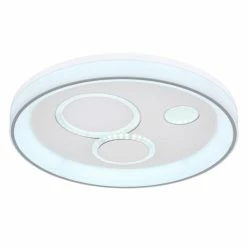 Globo ROBA Deckenleuchte LED Weiß, 1-flammig, Fernbedienung -Bürolampen Verkäufe globo roba deckenleuchte 48423 36 5