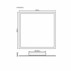 Globo SUZAKU LED Panel Schwarz, 1-flammig 11 Globo SUZAKU LED Panel Schwarz, 1-flammig -Bürolampen Verkäufe globo suzaku led panel 416040d3 5