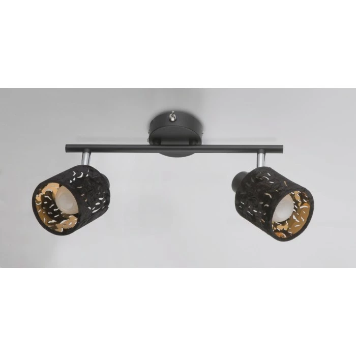 GLOBO TROY Strahler Schwarz, 2-flammig 6 GLOBO TROY Strahler Schwarz, 2-flammig – Bild 6