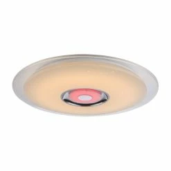 Globo TUNE Deckenleuchte LED Weiß, 2-flammig, Fernbedienung, Farbwechsler -Bürolampen Verkäufe globo tune deckenleuchte 41341 36 17