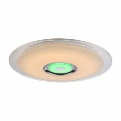 Globo TUNE Deckenleuchte LED Weiß, 2-flammig, Fernbedienung, Farbwechsler -Bürolampen Verkäufe globo tune deckenleuchte 41341 36 19